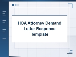 Responding to an Hoa Attorney Demand Letter Guide
